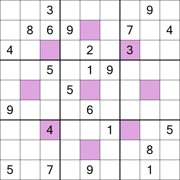 Asterisk Sudoku - Difficile