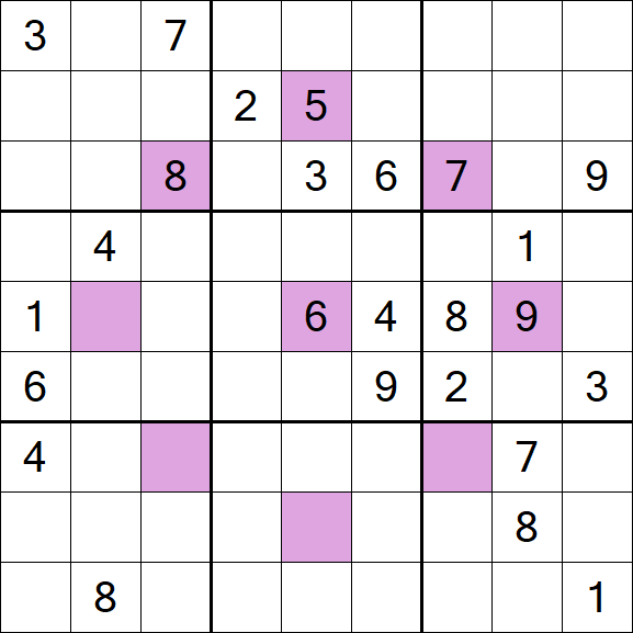 Asterisk Sudoku - Difficile