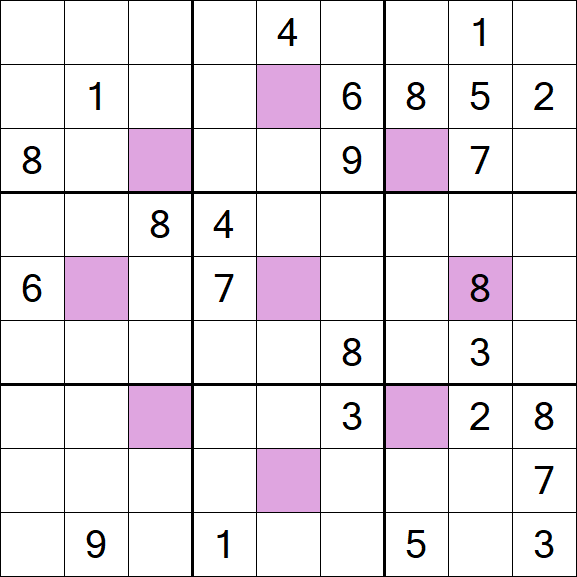 Asterisk Sudoku - Difficile