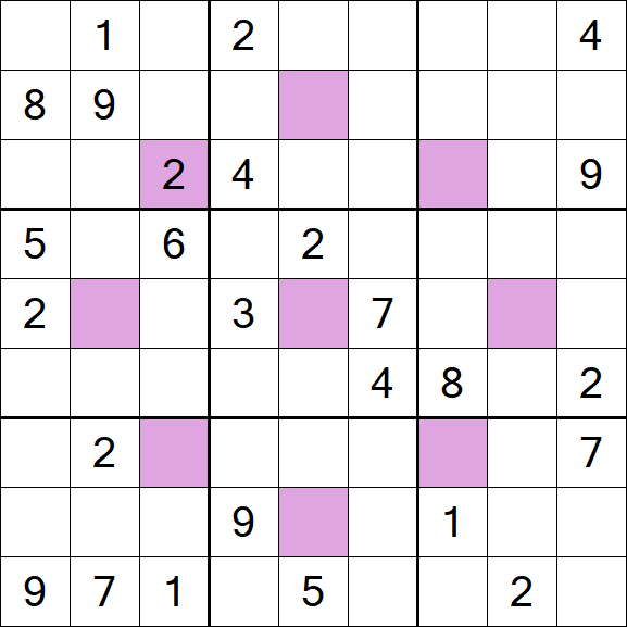 Asterisk Sudoku - Difficile