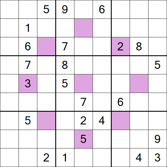 Asterisk Sudoku - Difficile