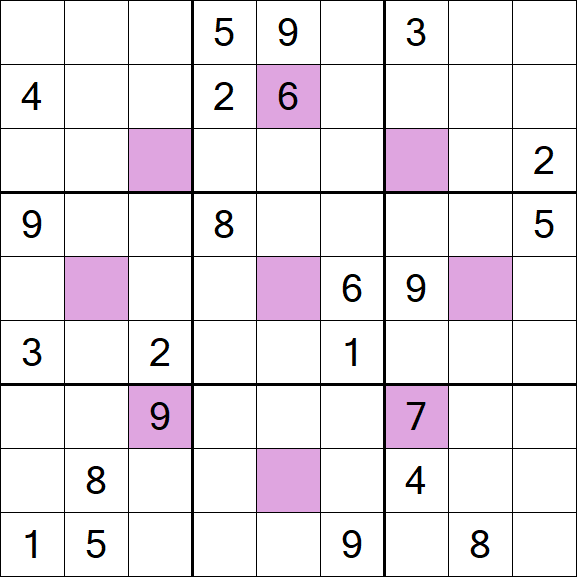 Asterisk Sudoku - Schwierig