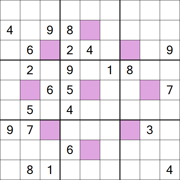 Asterisk Sudoku - Hard