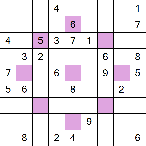 Asterisk Sudoku - Hard