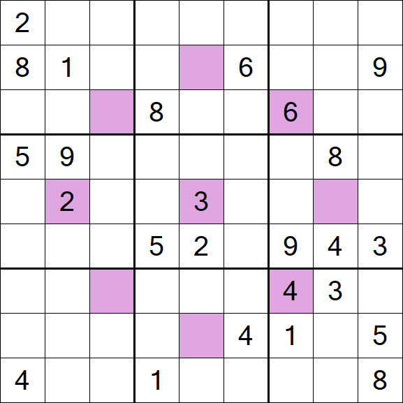 Asterisk Sudoku - Hard