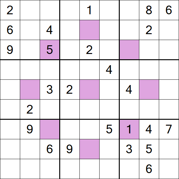 Asterisk Sudoku - Difficile