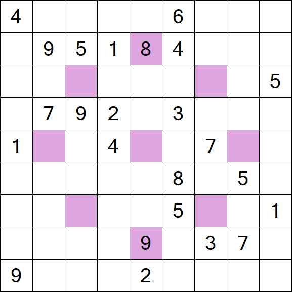 Asterisk Sudoku - Difficile