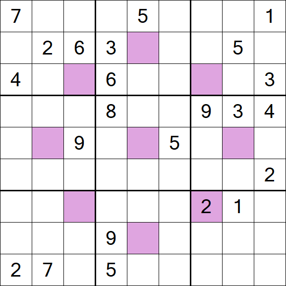 Asterisk Sudoku - Difícil