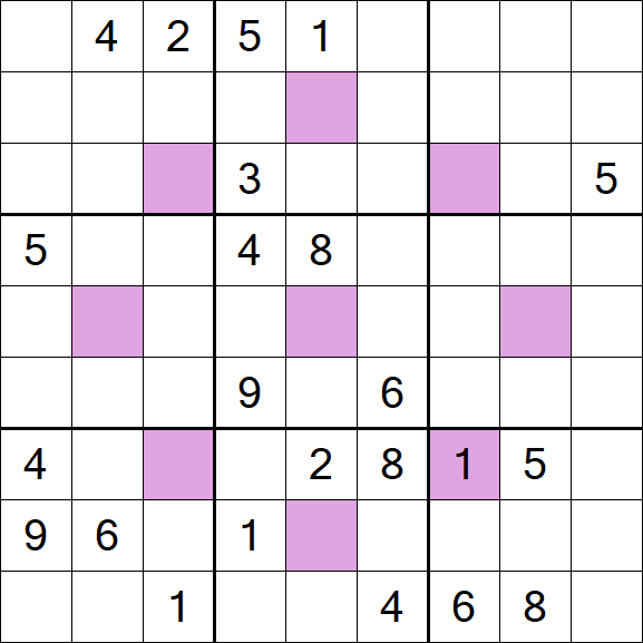Asterisk Sudoku - Difícil