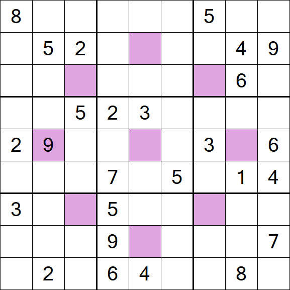 Asterisk Sudoku - Difícil