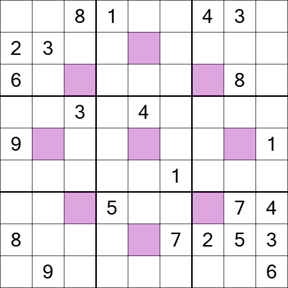Asterisk Sudoku - Difícil