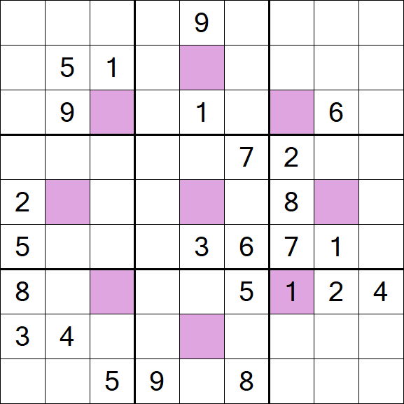 Asterisk Sudoku - Difícil