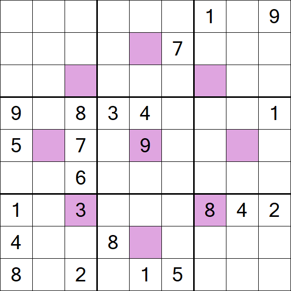 Asterisk Sudoku - Difícil