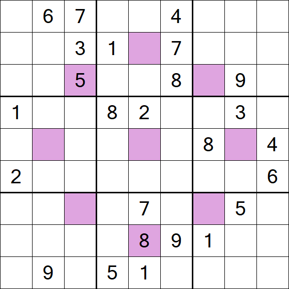 Asterisk Sudoku - Difícil