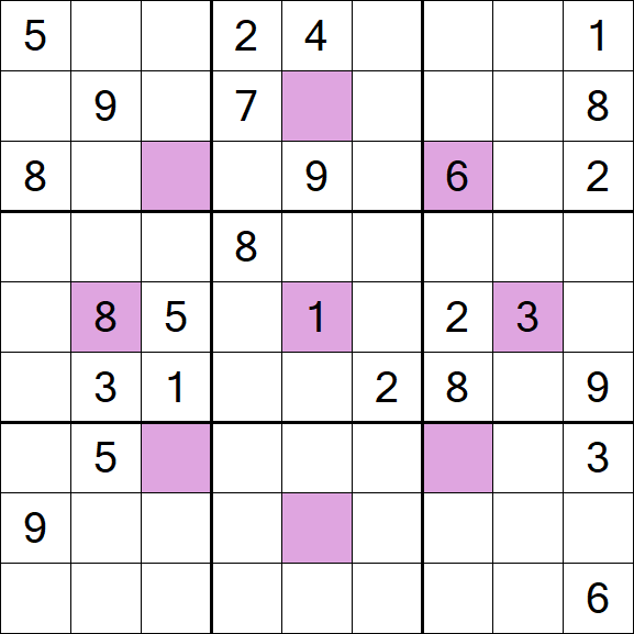 Asterisk Sudoku - Difícil
