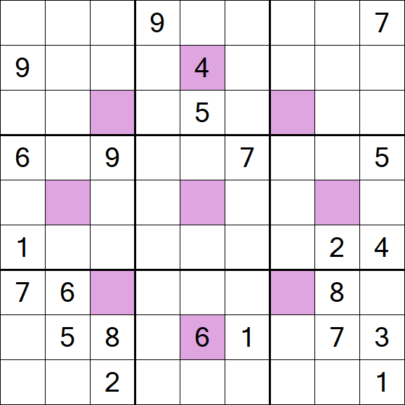 Asterisk Sudoku - Difícil