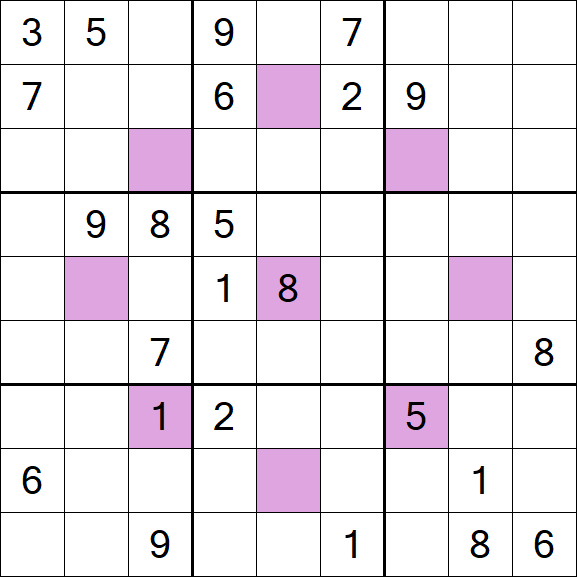 Asterisk Sudoku - Difícil