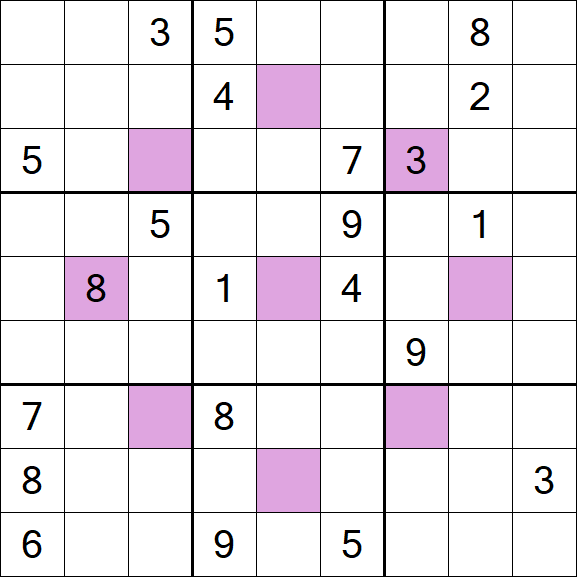Asterisk Sudoku - Difficile