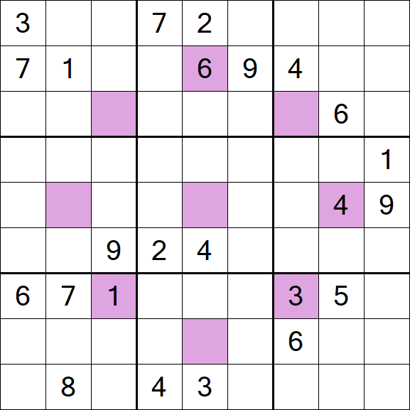Asterisk Sudoku - Difícil