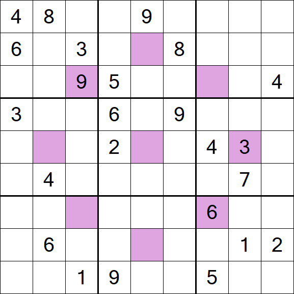 Asterisk Sudoku - Difficile