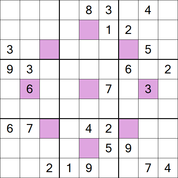 Asterisk Sudoku - Difícil
