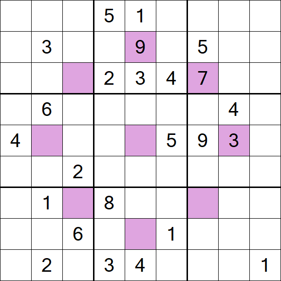 Asterisk Sudoku - Difícil