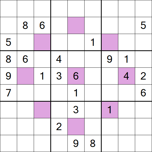 Asterisk Sudoku - Difícil