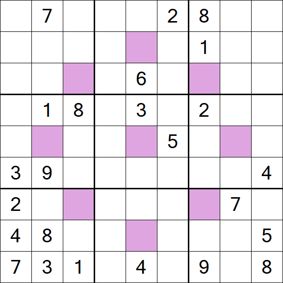 Asterisk Sudoku - Difícil