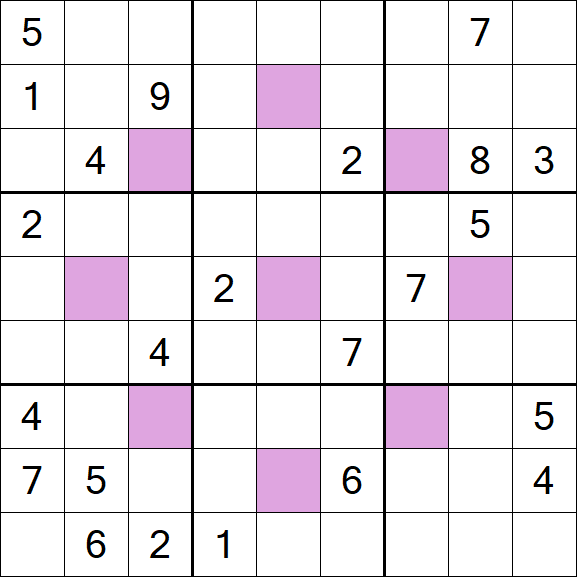 Asterisk Sudoku - Difícil