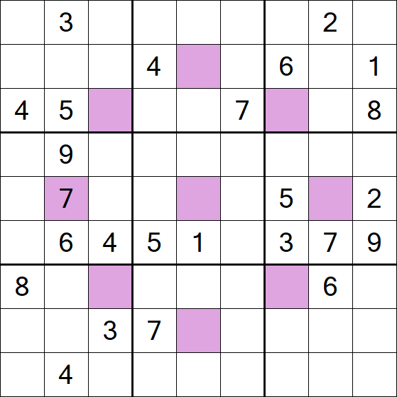 Asterisk Sudoku - Difícil