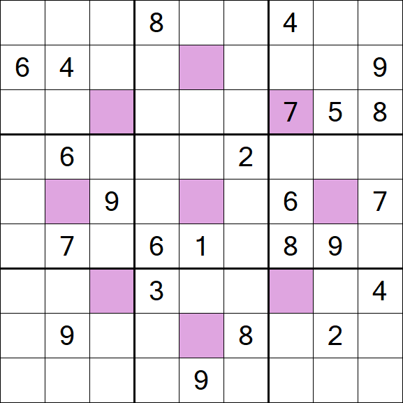 Asterisk Sudoku - Difícil