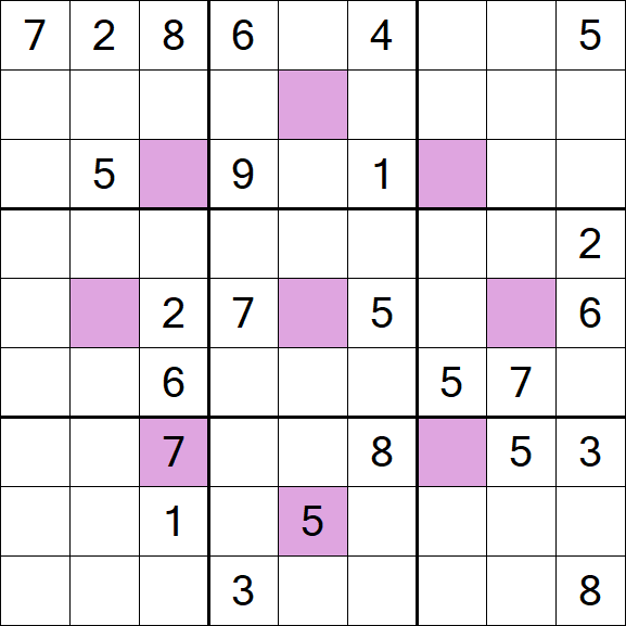 Asterisk Sudoku - Difícil