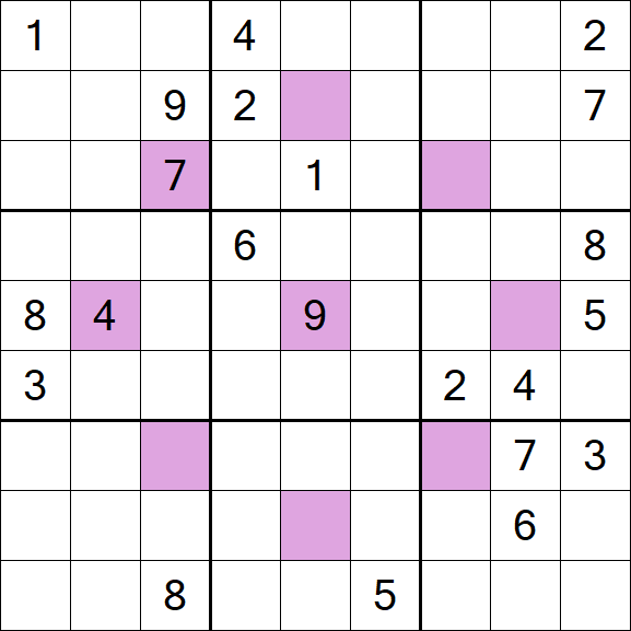 Asterisk Sudoku - Difícil