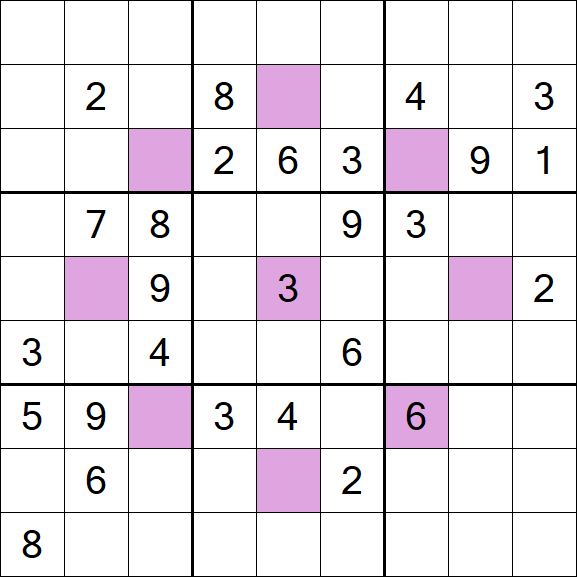 Asterisk Sudoku - Difícil