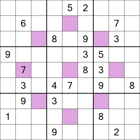 Asterisk Sudoku - Difícil