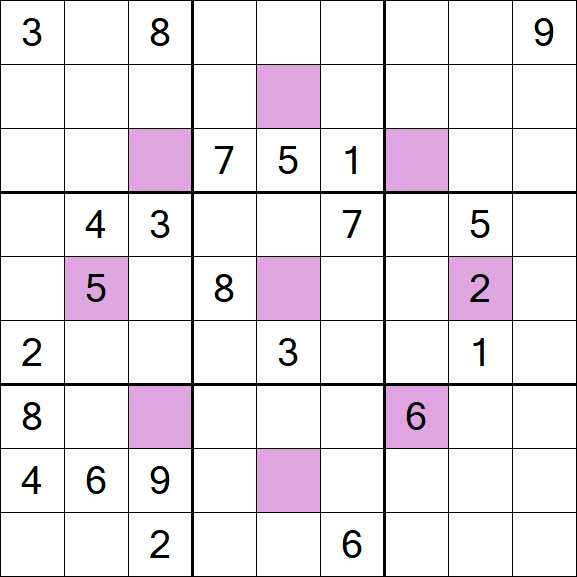 Asterisk Sudoku - Difícil