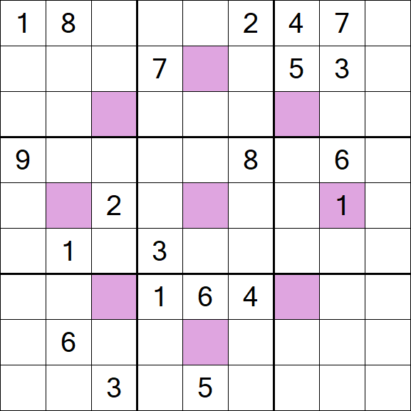 Asterisk Sudoku - Difícil