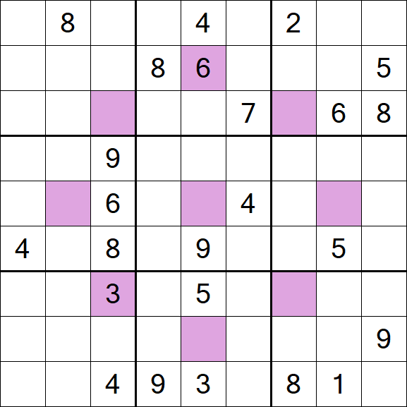 Asterisk Sudoku - Difícil