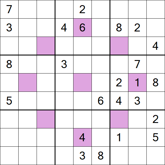 Asterisk Sudoku - Difícil