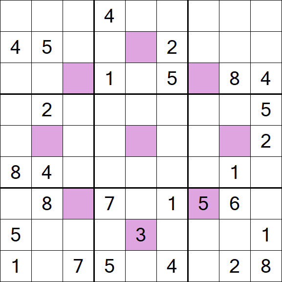 Asterisk Sudoku - Difícil