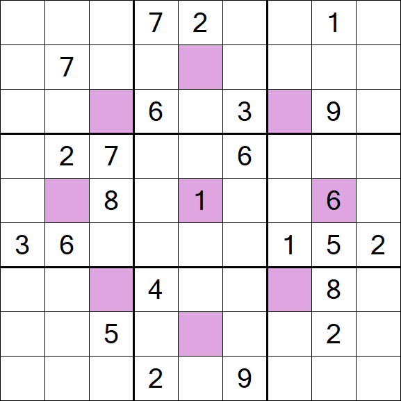 Asterisk Sudoku - Difícil