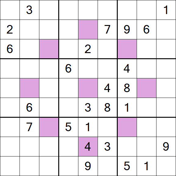 Asterisk Sudoku - Difícil