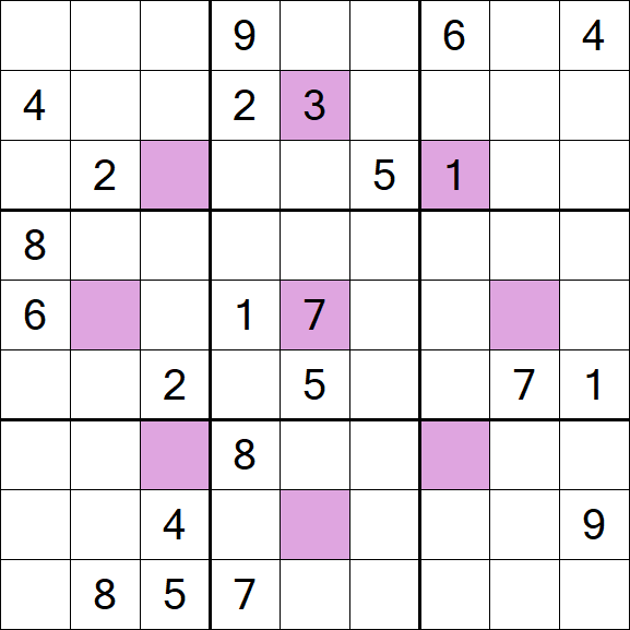 Asterisk Sudoku - Difícil