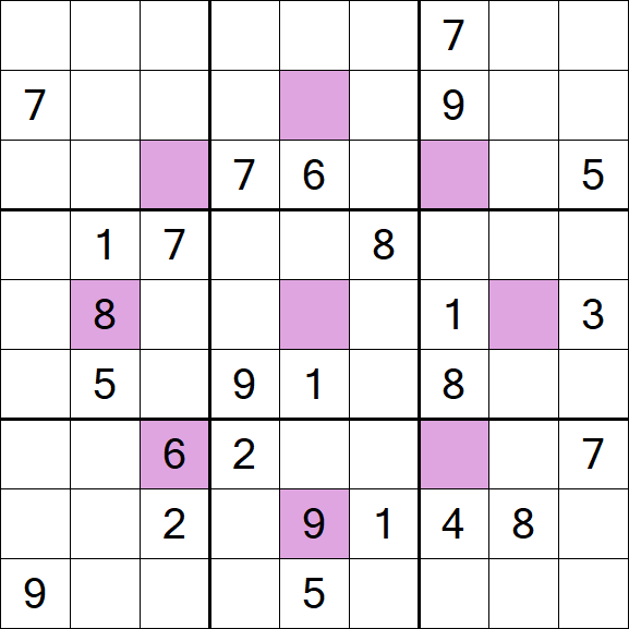 Asterisk Sudoku - Difícil
