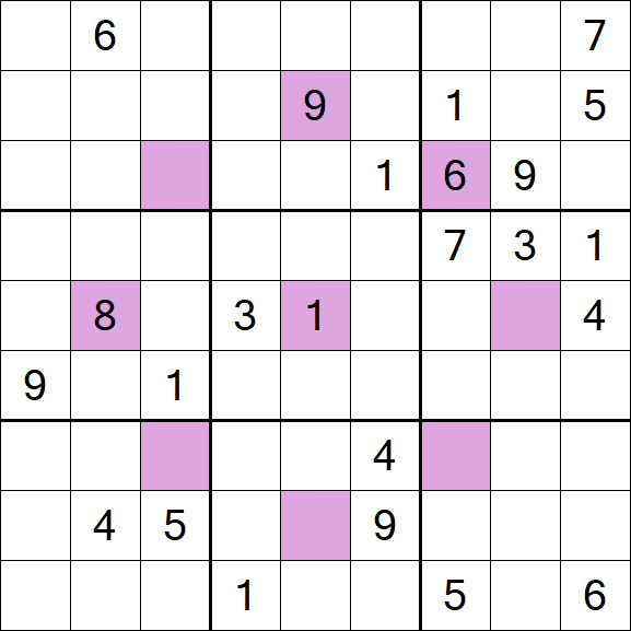 Asterisk Sudoku - Difícil