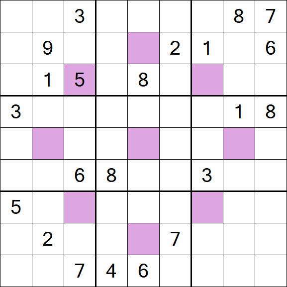 Asterisk Sudoku - Difícil