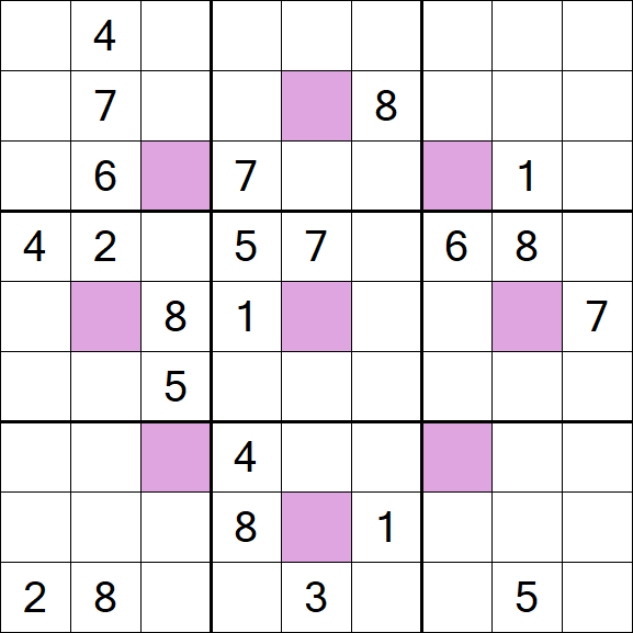 Asterisk Sudoku - Difícil
