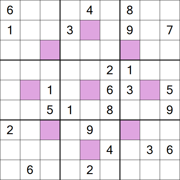 Asterisk Sudoku - Difícil
