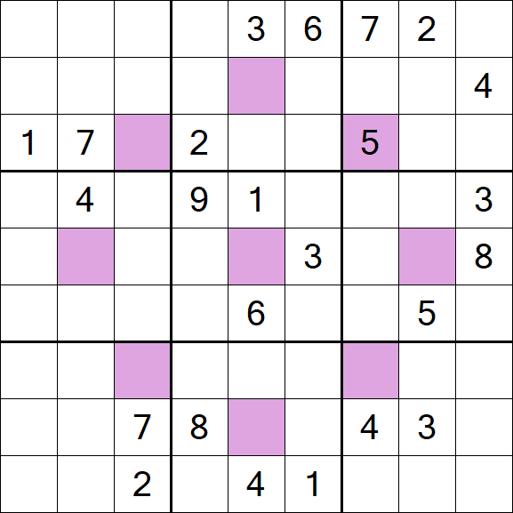 Asterisk Sudoku - Difícil