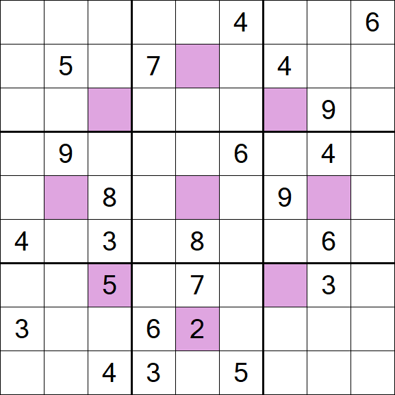 Asterisk Sudoku - Difícil